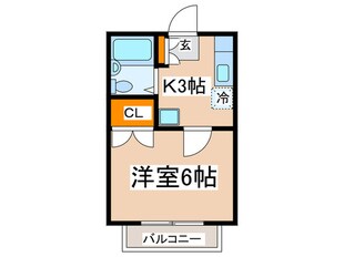 マイハウス多摩２号棟の物件間取画像